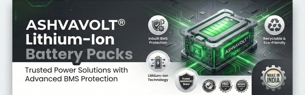 ashvavolt lithium ion battery packs certified