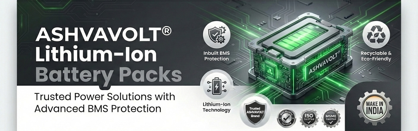 ashvavolt lithium ion battery packs certified