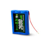 AshvaVolt 11.1V 2600mAh Rechargeable Lithium Battery Pack 18650 3S with Warranty (includes BMS) for GPS, CCTV, Industrial and Commercial Application