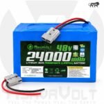 AshvaVolt® 48V 24Ah 15S Lithium Iron Phosphate (LiFePO4) Battery Pack with BMS Protection For Solar Inverter, E-Bike, EV, Toto Battery