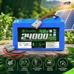 AshvaVolt® 48V 24Ah 15S Lithium Iron Phosphate (LiFePO4) Battery Pack with BMS Protection For Solar Inverter, E-Bike, EV, Toto Battery