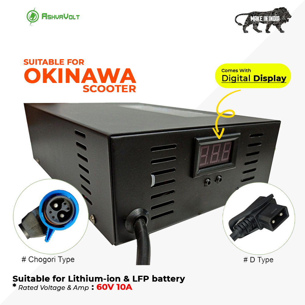 Ashvavolt 60v 10a lithium ion charger connector