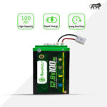 High Capacity 100Ah – Perfect for solar energy storage & inverter backup. 🛡️ Built-in BMS Protection – Safeguards against overcharge, over-discharge & short circuits.