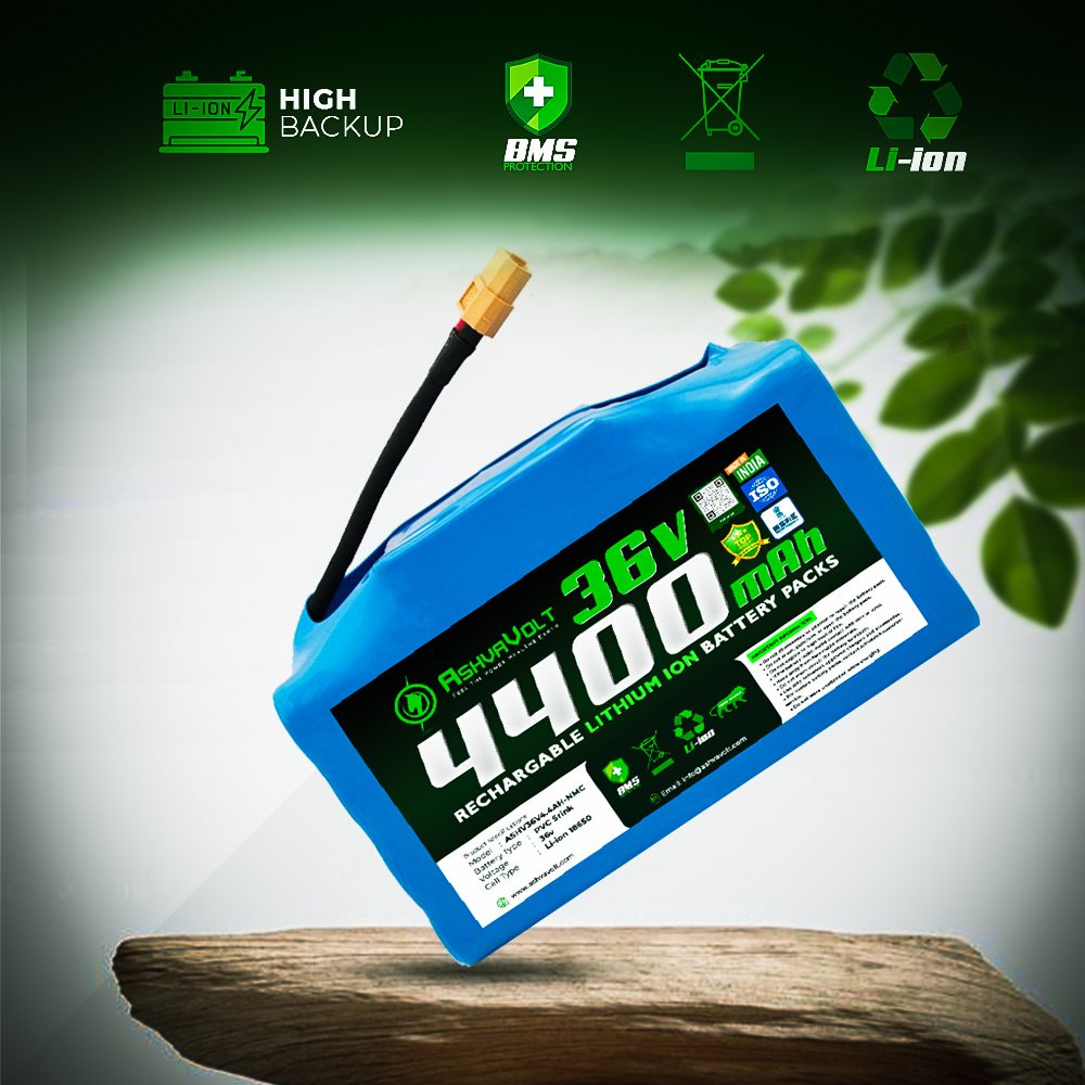 Batterie Lithium-ion 36V 2Ah Pour Hoverboard - Rechargeable, Avec Protection BMS Et Connecteur XT60