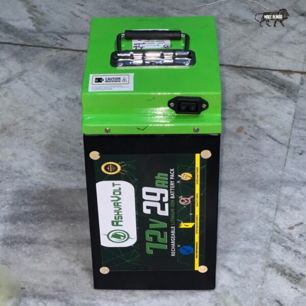 AshvaVolt® 72V 29Ah Lithium-Ion Battery Pack _ Premium Metal Case, BMS Protection & D-TAP Connector for Electric Vehicles (4)