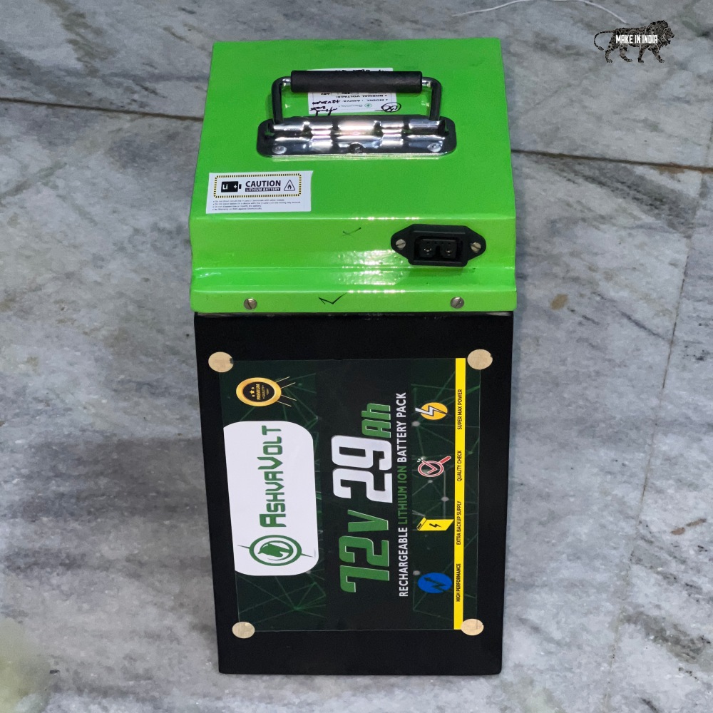 AshvaVolt® 72V 29Ah Lithium-Ion Battery Pack _ Premium Metal Case, BMS Protection & D-TAP Connector for Electric Vehicles (4)