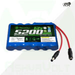 AshvaVolt® 12V 5200mAh 18650 Lithium ion Rechargeable Battery Pack 3S2P Male Female Connector for GPS i Pod PSP/DVD/mp4 Tablet PC Drones Project Work Industrial Equipment