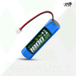 AshvaVolt® 3.7V 1800mAh 18650 Rechargeable Lithium Battery Pack with 1S 1P BMS Protection, Over-discharge and Short-Circuit Protection with 2 Pin Connector