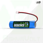 AshvaVolt® 3.7V 1800mAh 18650 Rechargeable Lithium Battery Pack with 1S 1P BMS Protection, Over-discharge and Short-Circuit Protection with 2 Pin Connector