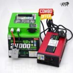 AshvaVolt® 48V 24Ah Lithium-Ion Rechargeable Battery Pack & 48V (54.6V) 7A Fast Charger Combo