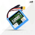 AshvaVolt® 7.4V 5000mAh Rechargeable Lithium Battery Pack with BMS Protection - 2S 2P 18650 Li Ion