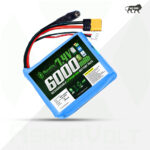 AshvaVolt® 7.4V 6000mAh Rechargeable Lithium Battery Pack with BMS Protection – 2S 2P 18650 Li Ion Battery