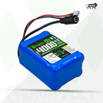 AshvaVolt 11.1V 12V 4000Ah Rechargeable Lithium Battery Pack 3S 4P 18650 with BMS Protection & 2Pin Jst Connector for GPS, CCTV, Industrial and Commercial Application