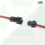 AshvaVolt® 7.4V 6000mAh Li-Ion Battery Pack – 2S 2P 18650 with BMS Protection & Male Female Connectors