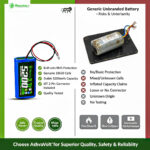 AshvaVolt® 3.7V 5200mAh Rechargeable Lithium-ion Battery Pack 1S 2P 18650 with BMS Protections