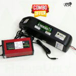 AshvaVolt® 36V 13Ah Lithium-Ion Battery Pack with Premium Hailong Case & 36V 3Amps ( 42V Auto Cutoff) Charger Combo