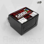 AshvaVolt 11.1V 12V 5000mAh Li-Ion Battery Pack - 3S2P 18650 3C with BMS Protection & Female DC Jack, Amass XT-60 and 4-pin JST Connector - AVPowerSeriess