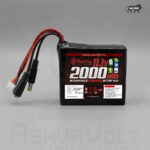 AshvaVolt 11.1V 2000mAh Li-Ion Battery Pack - 3S1P 18650 3C with BMS Protection & Male Female DC Jack and 4 Pin JST Connectorss