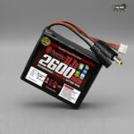 AshvaVolt 11.1V 2600mAh Li-Ion Battery Pack - 3S1P 18650 3C with BMS Protection & Male Female DC Jack and 4 Pin JST Connectorzz