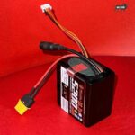 AshvaVolt 11.1V 12V 5200mAh Li-Ion Battery Pack 3S2P 18650 3C with BMS Protection & Female DC Jack, Amass XT-60 and 4-pin JST Connector AVPowerSeries