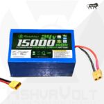 AshvaVolt® 24V 15Ah 380Wh 8S1P Lithium Iron Phosphate Battery Pack with BMS Protection and Warranty | 24V 15Ah LiFePO₄ battery