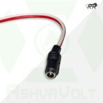 AshvaVolt® DC 5mm Jack Female Socket Connector with Wire for Battery Packs ,CCTV Camera, LED, Adapter & DIY Projects