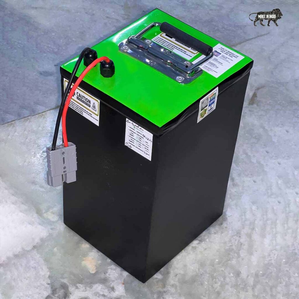 AshvaVolt® 60volt 35Ah 16S Lithium Ion Rechargeable Battery Pack With BMS protection and Premium Metal Box for EV, Electric Bike Battery