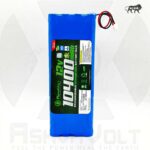 AshvaVolt 11.1V 12V 10400mAh Rechargeable Lithium Battery Pack 3S4P 18650 3C with BMS Protection & 2Pin JST Connector High Capacity Power for DIY Projects Robots RC Cars LED Lights