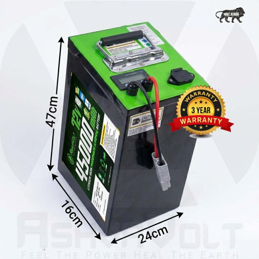 AshvaVolt® 72V 45Ah Lithium Iron Phosphate (LiFePO4) Battery Pack with BMS Protection and Premium Metal Box for EV, Electric Bike Battery 72V 45Ah LiFePO4 Battery 3 Year Warrantys