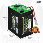 AshvaVolt® 48V 45Ah 15S LiFePO4 Battery Pack with BMS Protection and Premium Metal Box for EV