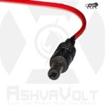 AshvaVolt® DC 5mm Jack Male Socket Connector with Wire for Battery Packs ,CCTV Camera, LED, Adapter & DIY Projects - 10Pcs