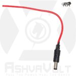 AshvaVolt® DC 5mm Jack Male Socket Connector with Wire for Battery Packs ,CCTV Camera, LED, Adapter & DIY Projects - 10Pcs