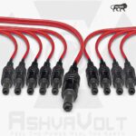 AshvaVolt® DC 5mm Jack Male Socket Connector with Wire for Battery Packs ,CCTV Camera, LED, Adapter & DIY Projects - 10Pcsssssss