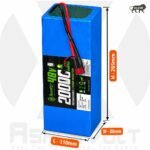 AshvaVolt® 48V 20Ah 13S (54.6V) Lithium-Ion Rechargeable Battery Pack For Electric Vehicle