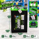 AshvaVolt® 48V 25Ah 15S Lithium Iron Phosphate (LiFePO4) Battery Pack with BMS Protection and Premium Metal Box for Electric Bike | 48V 25Ah LiFePO4 Battery Pack