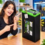 AshvaVolt® 48V 25Ah 15S Lithium Iron Phosphate (LiFePO4) Battery Pack with BMS Protection and Premium Metal Box for Electric Bike | 48V 25Ah LiFePO4 Battery Pack