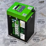 AshvaVolt® 72V 30Ah Lithium-Ion Battery Pack with BMS Protection and Premium Metal BOX With Chogori Connectors