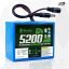 AshvaVolt 11.1V 12V 5200mAh Rechargeable Lithium Battery Pack 3S2P 18650 3C with BMS Protection & 5.5mm Male and 5.5mm Female DC Pin Connectors