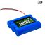 AshvaVolt 11.1V 2200mAh Rechargeable Lithium Battery Pack 18650 3C 3S1P Li-Ion Battery Pack with Warranty (includes BMS) for GPS, CCTV, Industrial and Commercial Application