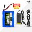 AshvaVolt® 12V 40Ah Lithium-Ion Rechargeable Battery Pack & 12V 6a Lithium ion Charger Combo For Cycle, Solar & Others with BMS Protection