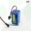 AshvaVolt® 7.4V 6000mAh Li-Ion Battery Pack – 2S 2P 18650 with BMS Protection & Male Female Connector